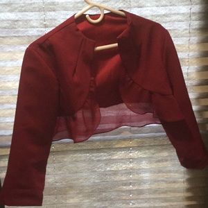Burgundy Bolero jacket